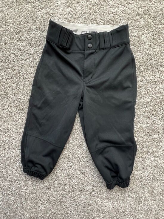 Champro Other - CHAMPRO Youth M Open Bottom Relaxed Fit Baseball Pants BLACK 30/30